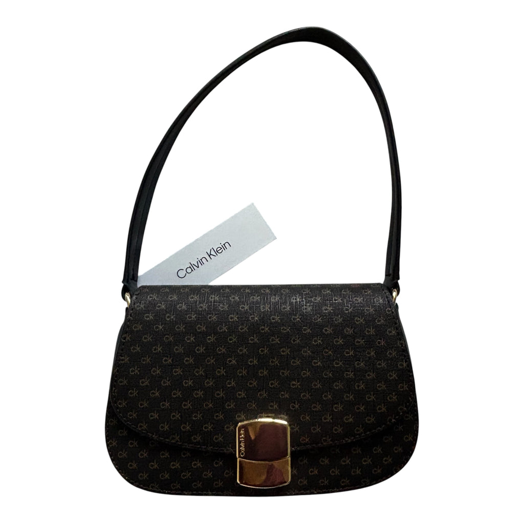 New with tag Calvin Klein shoulder bag brown/ black Authentic 9x6x2.5
