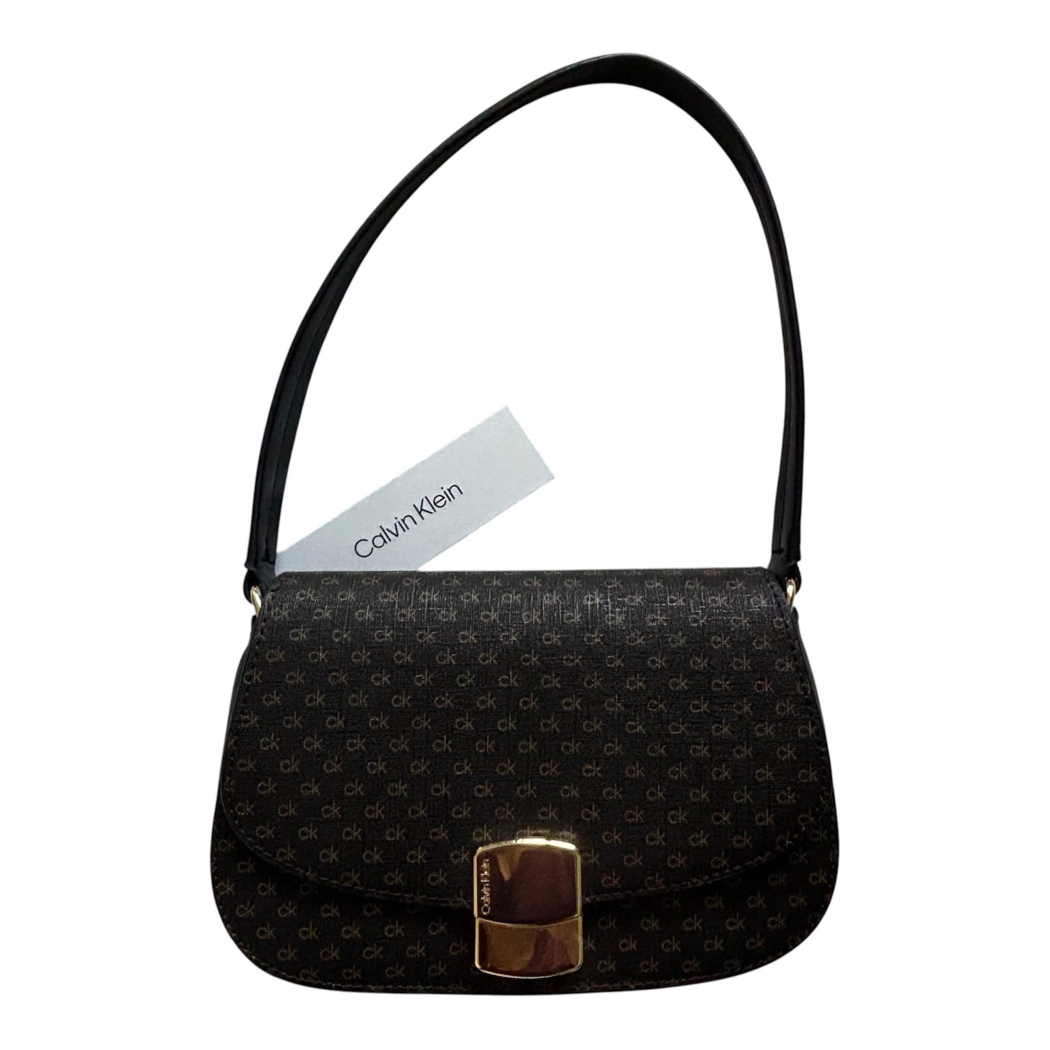 New with tag Calvin Klein shoulder bag brown/ black Authentic 9x6x2.5