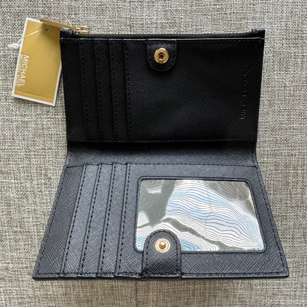 New with tag Micheal Kors black wallet Authentic 5.5x3.3