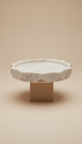 Carved Marble Accent Tray