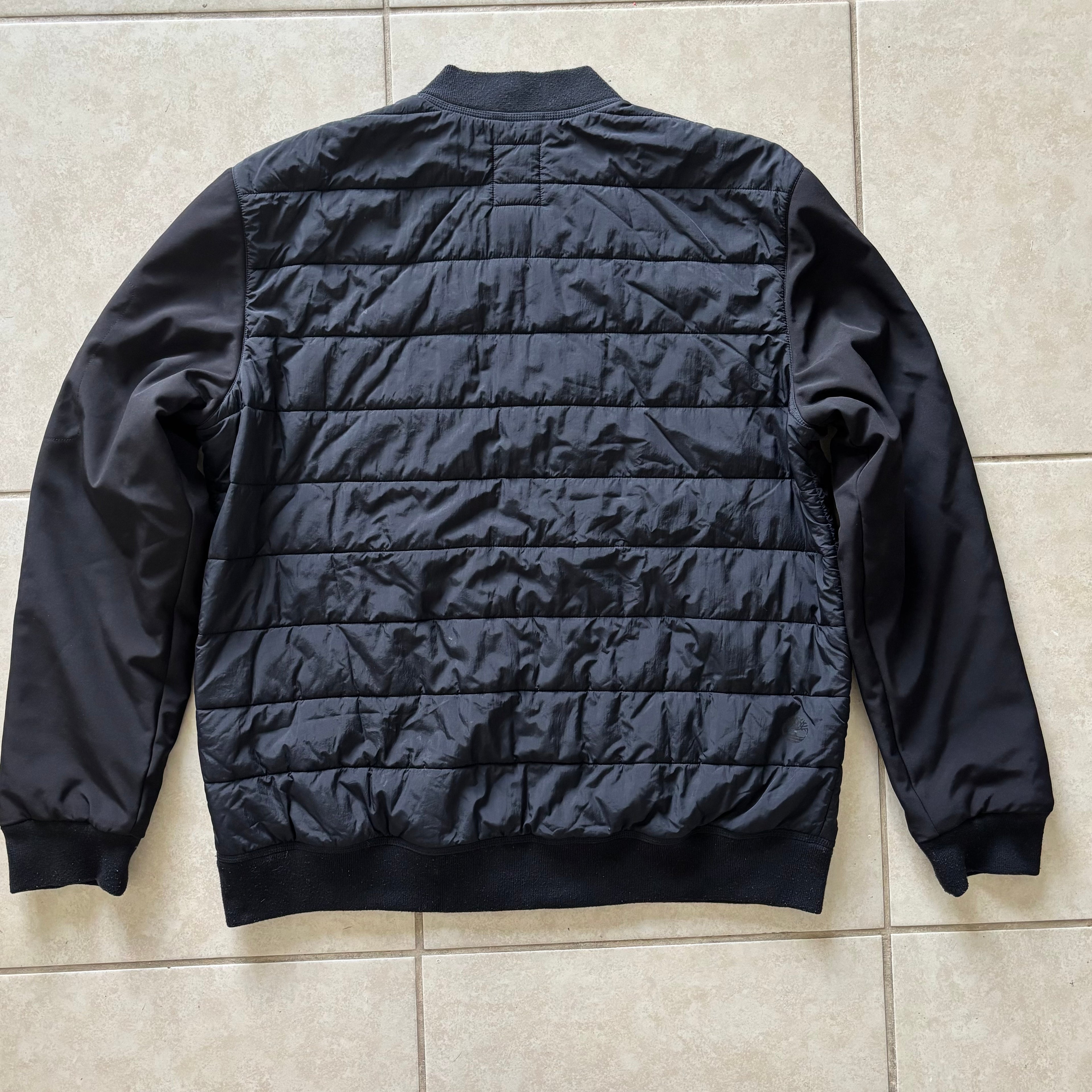 pre-owned Timberland hybrid quilted bomber jacket in good condition size XXL/TTG