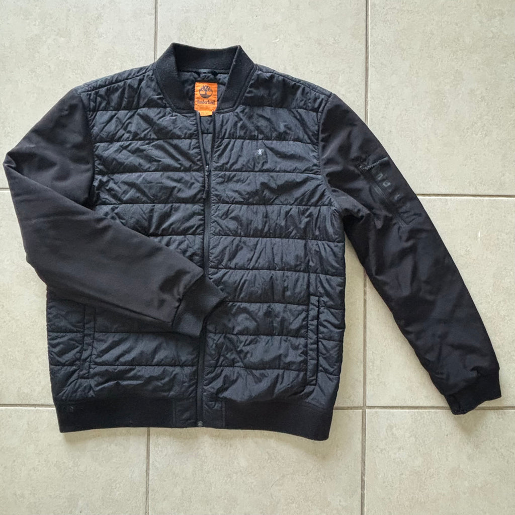 pre-owned Timberland hybrid quilted bomber jacket in good condition size XXL/TTG