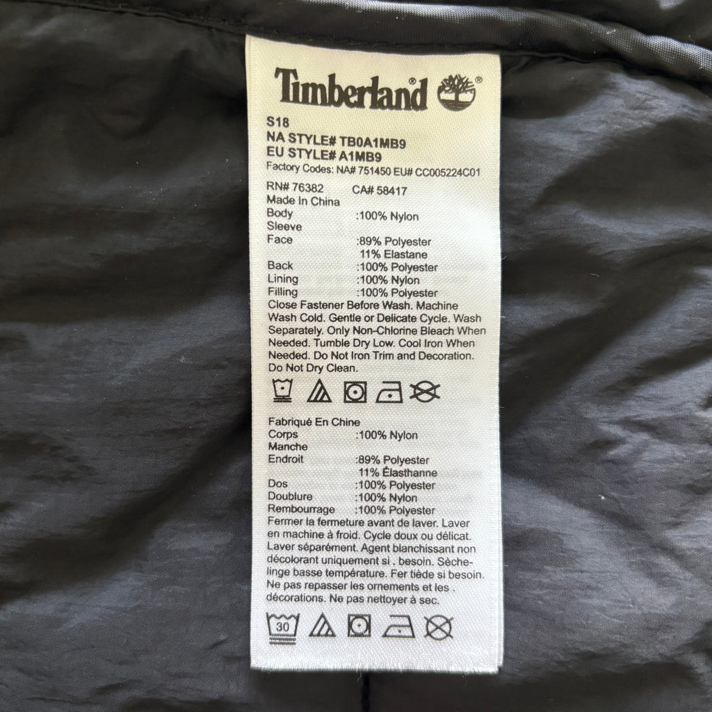 pre-owned Timberland hybrid quilted bomber jacket in good condition size XXL/TTG