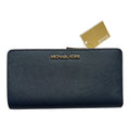 New with tag Michael Kors navy blue wallet Authentic 7.1x3.8