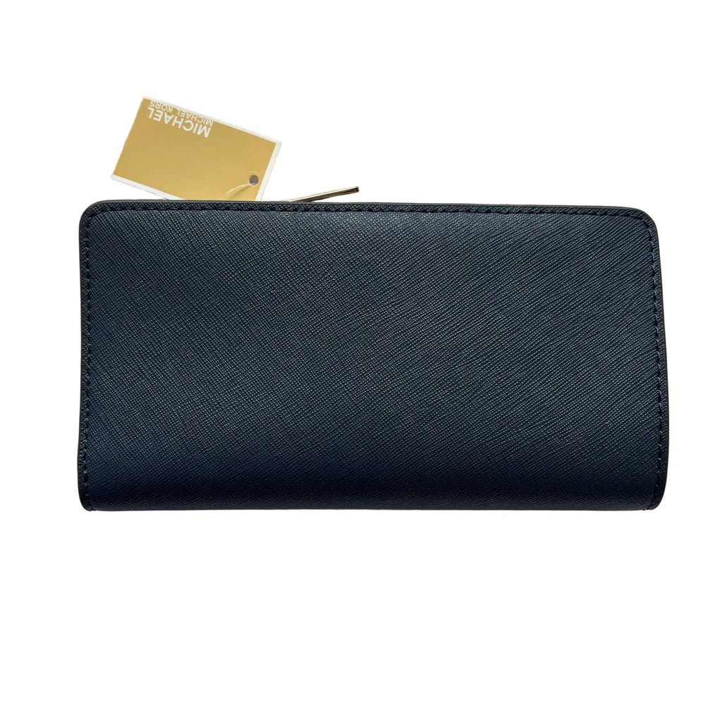 New with tag Michael Kors navy blue wallet Authentic 7.1x3.8